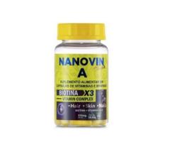 Nanovin A Hair 60 Dias Vitamin Complex Suplemento Biotina X3