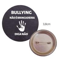 Não ao bullying 10 bottons broches - Ágape bottons