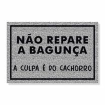 Não repare a bagunça, a culpa é do cachorro cores:bege Não repare a bagunça, a culpa é do cachorro cores:bege