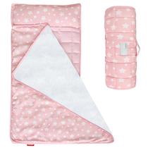 Nap Mat Moonsea Toddler rosa com travesseiro e cobertor Minky de lã
