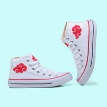 Naruto All Akatsuki Star Tenis Masculino Feminino Cano Alto Clássico Envio 063HI