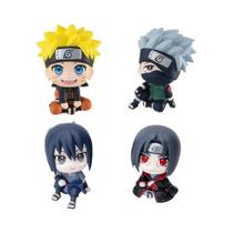 Naruto Anime Figuras De Ação Uzumaki Naruto Kakashi Sasuke Itachi Bonito Q Estatuetas Modelo