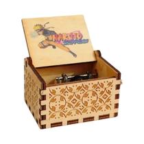 Naruto Caixa De Música Com Manivela De Madeira Clássica Madeira Maciça Pintada Ornamento De Mesa