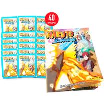 Naruto Shippuden 2022 Kit 200 Figurinhas + Livro Ilustrado