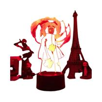 Naruto Uzumaki Akatsuki Kakashi Itachi 3D LED Night Light 16 Cores Crianças Quarto Lâmpada De Mesa