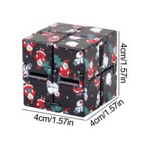 Natal alivia estresse e ansiedade crianças adultas seguram brinquedos de relaxamento de dedo