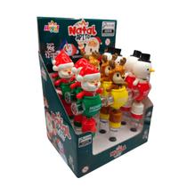 NATAL APITO CANDY Cervo, Boneco de Neve, Papai Noel 12 Unidd