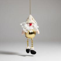 Natal enfeite papai noel pendurar dourado 25 cm florarte r.02133 Natal enfeite papai noel pendurar dourado 25 cm florarte r.02133