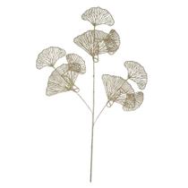 Natal Folha Leque Com Glitter Dourado 72cm - D. E. A. D. A. Natal Folha Leque Com Glitter Dourado 72cm - D. E. A. D. A.