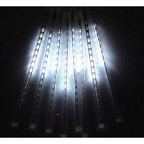 Natal Led Chuva Estrela Cadente 8 Tubos 2,7m Branca Bivolt - Fuxing