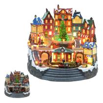 Natal resina bivolt vila (colorido) 46,5x41,5x42,5cm