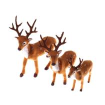 Natal Simulação Plush Rena, Xmas Elk Toy, Ano Novo Decorações