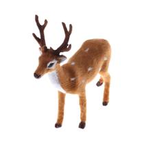 Natal Veado Elk Pelúcia Rena Decoração Jardim De Fadas Miniaturas Adereços Simulação Natale