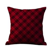 Natal xadrez fronha tecido de pelúcia macio dupla face impressão sofá capa de almofada lance fronhas