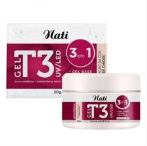 Nati Alongamento Gel T3 Uv/Led Nude Chique - 20G