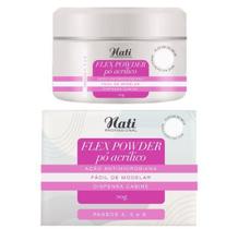 Nati Profissional Pó Acrílico Flex Powder Flocos Neve - 20G