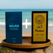 Natura Kit Combo Exclusivo: Perfume Kaiak Oceano Masculino 100ml + Hussan Árabe Importado 100ml Natura Kit Combo Exclusivo: Perfume Kaiak Oceano Masculino 100ml + Hussan Árabe Importado 100ml