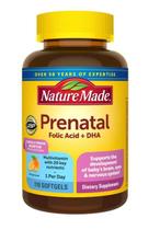 Nature Made Vitamina Pré-Natal Ácido Fólico DHA 110 Softgels Sabor Laranja Nature Made Vitamina Pré-Natal Ácido Fólico DHA 110 Softgels Sabor Laranja