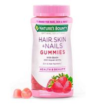 Nature's Bounty Hair, Skin e Nails, gummies sabor morango