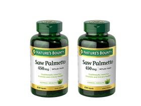 Nature's Bounty Saw Palmetto 450 mg Cápsulas 250 ea (Embalagem de 2)