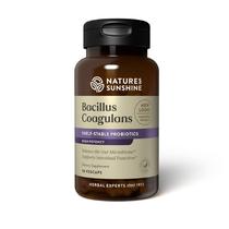 Nature's Sunshine Nutribiome Bacillus Coagulans Probióticos, 90 Cápsulas 3 bilhões de UFC de Bacillus Coagulans probiótico ajuda a se defender contra distúrbios digestivos e diarreia ocasional, gás e inchaço