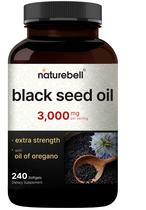 NatureBell Óleo de Semente Preta 3000 mg 240 cápsulas softgel