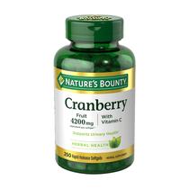 Natures Bounty, Cranberry 4200 mg com Vitamina C, 250 Cápsulas de Liberação Rápida