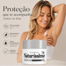 Naturíssimo Tradicional Hipoalergênico 55g Até 72 Horas de Proteção e Conforto Naturíssimo Tradicional Hipoalergênico 55g Até 72 Horas de Proteção e Conforto