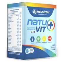 Natuvit+ Suplemento Alimentar Original Natunectar Vitamina A B6 B12 C D E K Natural 100% 60 Capsulas - Natunéctar