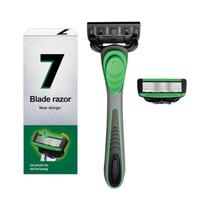 Navalha Clássica Masculina Com 7 Lâminas Substituíveis Para Barbear Navalha Clássica Masculina Com 7 Lâminas Substituíveis Para Barbear