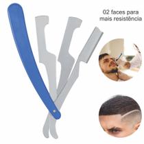 Navalha De Barbeiro Inox Acabamento Barba Profissional