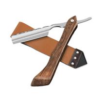 Navalha De Barbeiro Profissional Masculina, Faca Manual Para Barbear Com Pano De Limpeza
