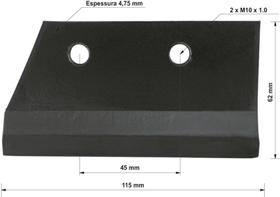 Navalha de Corte Tramontina para Triturador TRF25, TRE25, TRE30, TRE40MA, TR40 e TRE40