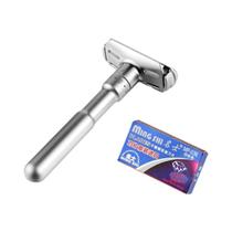 Navalha De Segurança Ajustável De Dupla Afiadura Para Homens, 1-6 Lixas, Depilação Suave a