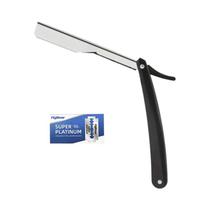 Navalha Profissional Manual De Aço Inoxidável Com Lâminas Para Barba