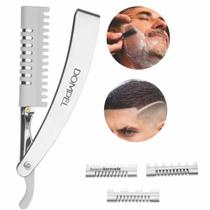 Navalha Profissional Retrátil P/ Desfiar Cabo Inox P/ Barba Navalha Profissional Retrátil P/ Desfiar Cabo Inox P/ Barba