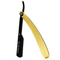 Navalhete Dourado Profissional Navalha para Barba Dilcintia Navalhete Dourado Profissional Navalha para Barba Dilcintia