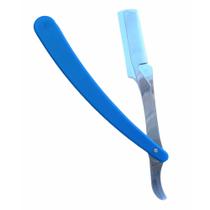 Navalhete Nalhava Inox Profissional Cabo Plástico Azul -