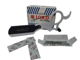 Navalhete Navalha D Dedo + 100 Meia Lâminas Barbear - Jc-014