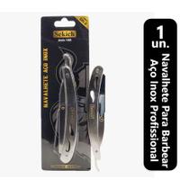 Navalhete Para Barbear Aço Inox Profissional Novo Linha Gold