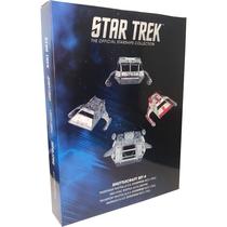 Nave Star Trek Box Shuttlecraft Set 4 Naves Shuttle Warrant - Eaglemoss