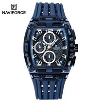 Naviforce moda masculina relógio de quartzo cronógrafo 3atm à prova dwaterproof água silicone banda esportes casual data exibição masculino relógios p Naviforce moda masculina relógio de quartzo cronógrafo 3atm à prova dwaterproof água silicone banda esportes casual data exibição masculino relógios p
