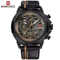 NAVIFORCE Relógio de quartzo impermeável Sem gênero, relógio de pulso esportivo couro, relógio, 24 horas, marca top, luxo NAVIFORCE Relógio de quartzo impermeável Sem gênero, relógio de pulso esportivo couro, relógio, 24 horas, marca top, luxo