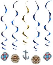 Navio de cruzeiro Decorative Whirls Beistle de 40 cm - pacote com 5