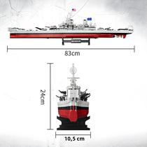 Navio De Guerra Militar Missouri Bismarck Cruiser Modelo Blocos De Construção Brinquedo Para Navio De Guerra Militar Missouri Bismarck Cruiser Modelo Blocos De Construção Brinquedo Para