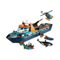 Navio De Pesquisa Marinha Ártica 815 Peças Modelo De Blocos De Montar Série Cidade Presente De Natal