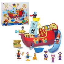 Navio Pirata Mickey Mouse Funhouse - Brinquedo Disney Junior com Bonecos