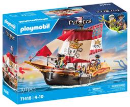 Navio Pirata Playmobil 71418 - 2 Bonecos e 98 Acessórios