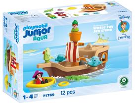 Navio pirata Playmobil Junior e Disney Peter Pan com figuras Navio pirata Playmobil Junior e Disney Peter Pan com figuras
