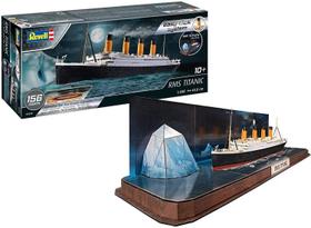 Navio R.M.S. Titanic 1:600 + 3D Puzzle (Iceberg) Revell REV 05599 Easy Click - Kit Para Montar - Plastimodelismo
